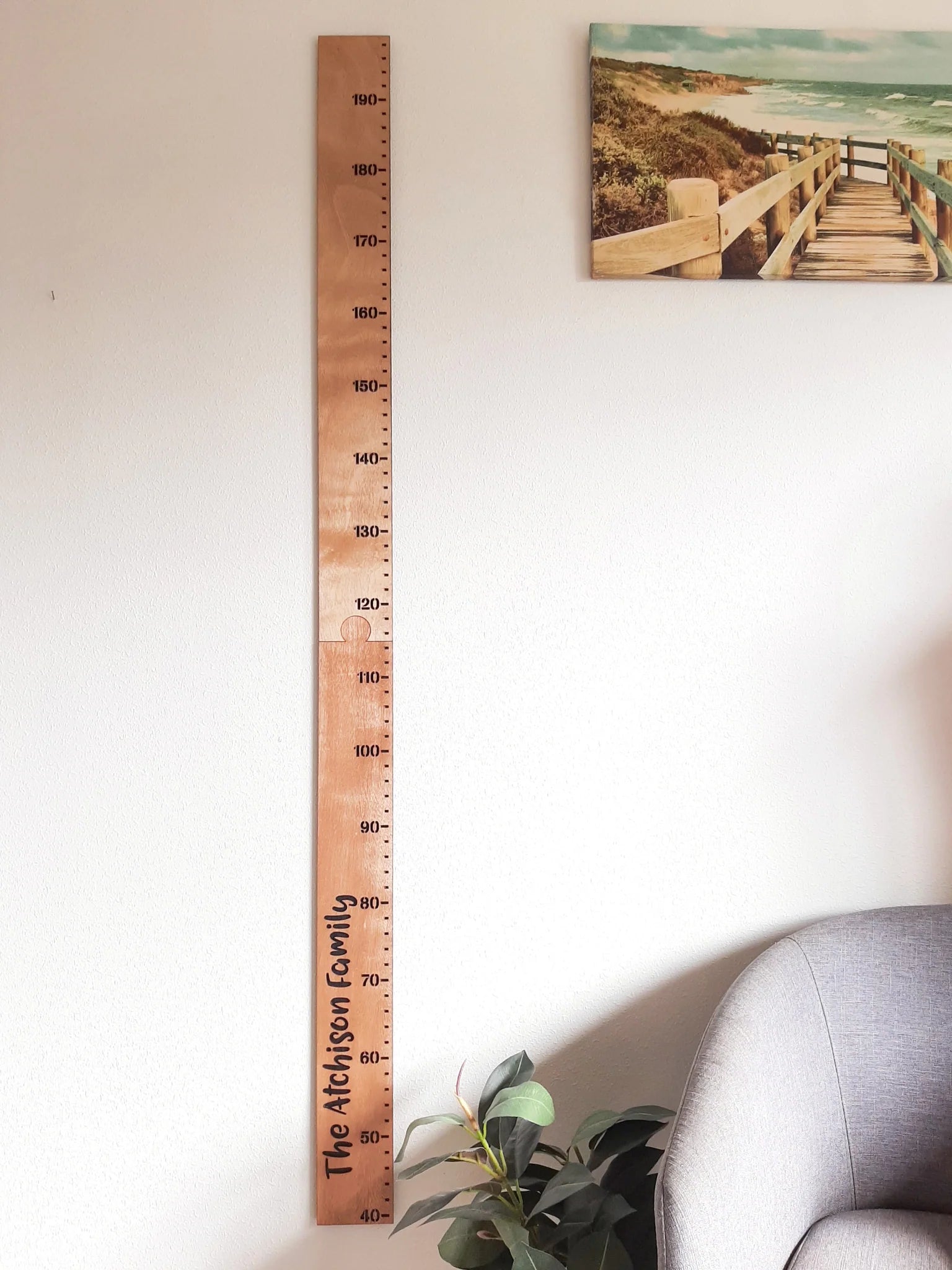 Personalised Wooden Height Chart Lulo