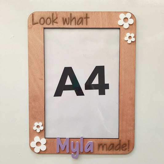 Personalised A4 Kids Art Display