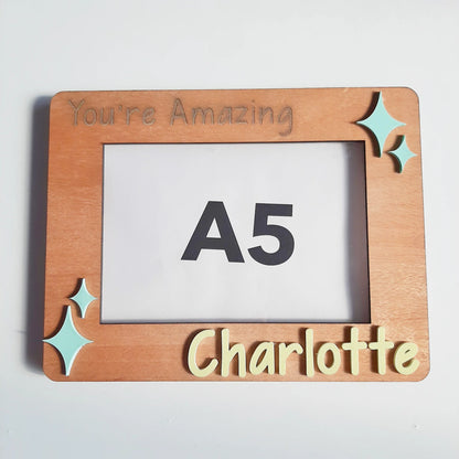 Personalised A5 Kids Art Display