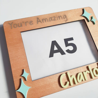 Personalised A5 Kids Art Display