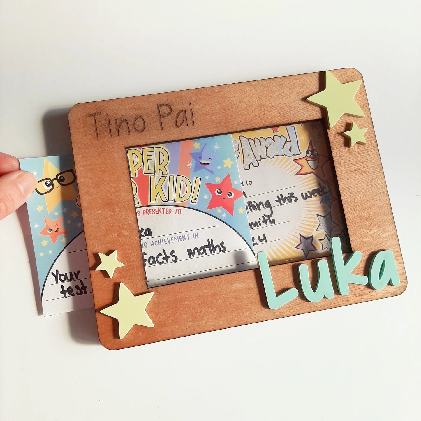 Personalised A6 Kids Art Display