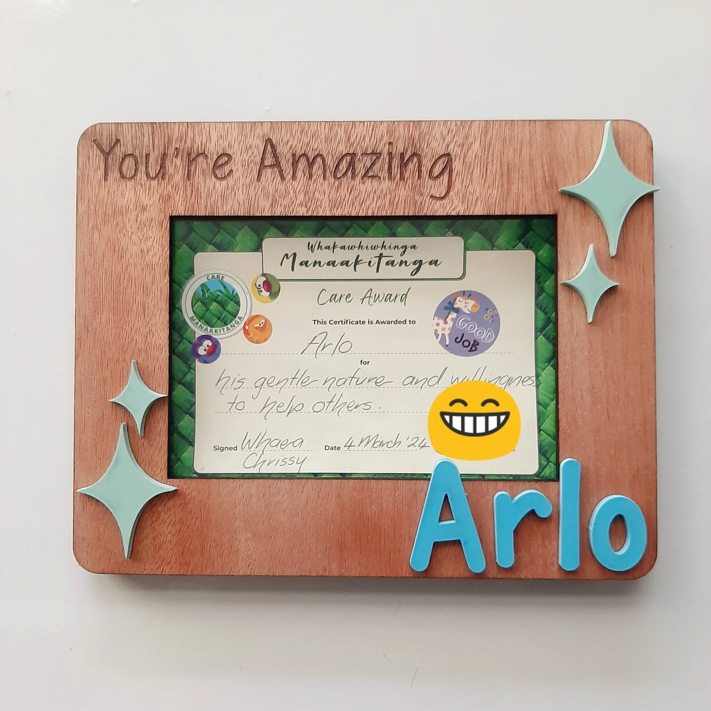 Personalised A6 Kids Art Display