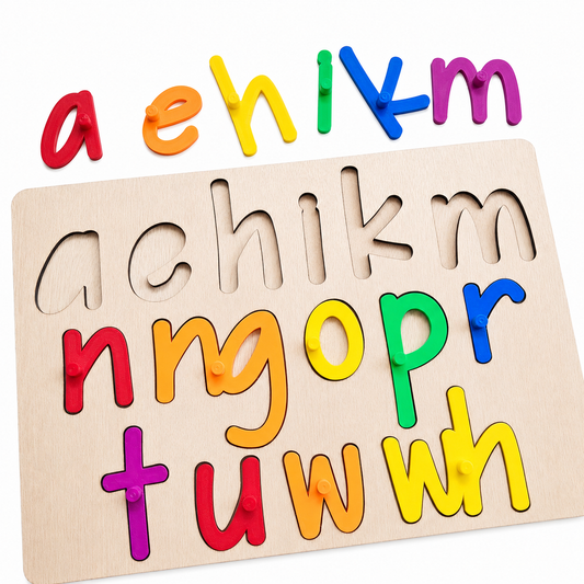 Te Pū Taka Māori- Lowercase Māori Alphabet Puzzle- Brights