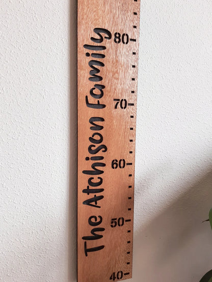 Personalised Wooden Height Chart