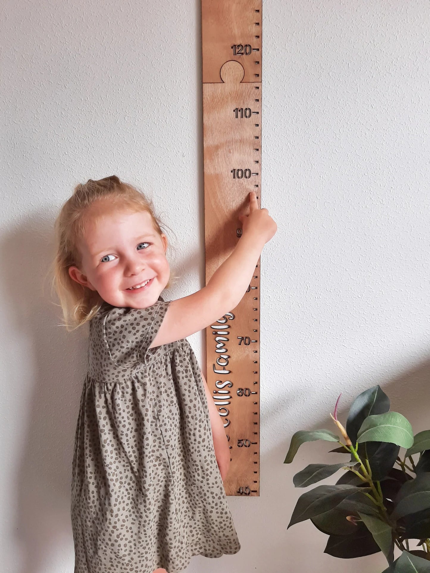 Personalised Wooden Height Chart