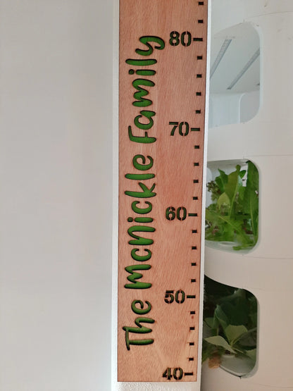 Personalised Wooden Height Chart