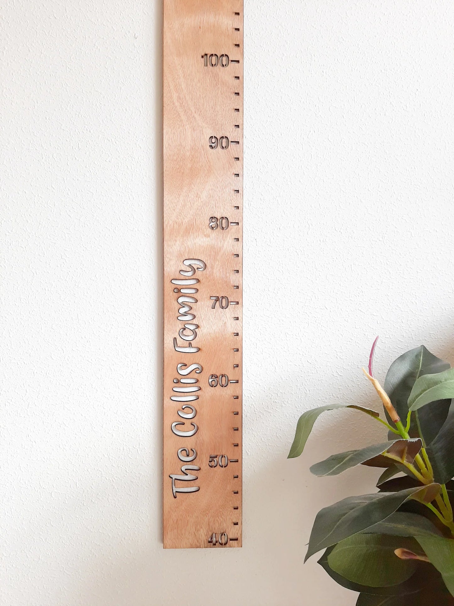 Personalised Wooden Height Chart