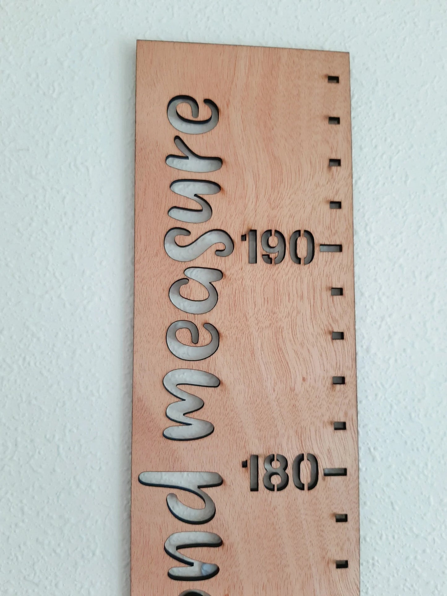 Personalised Wooden Height Chart