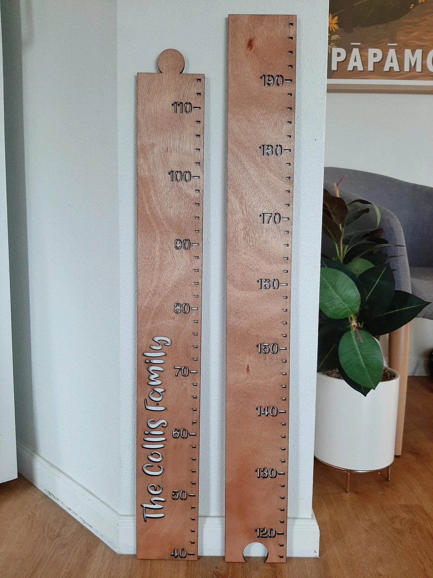 Personalised Wooden Height Chart