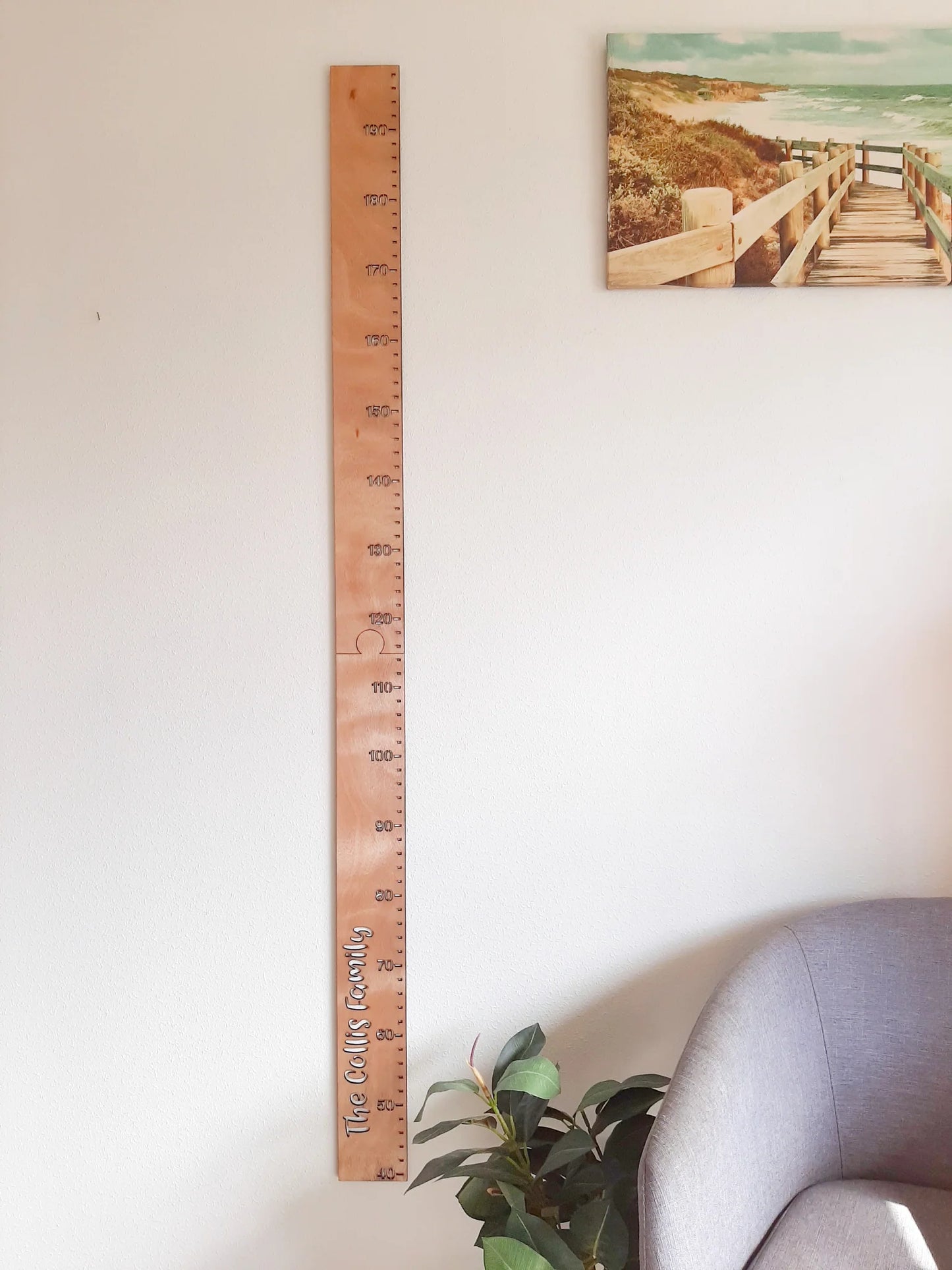 Personalised Wooden Height Chart